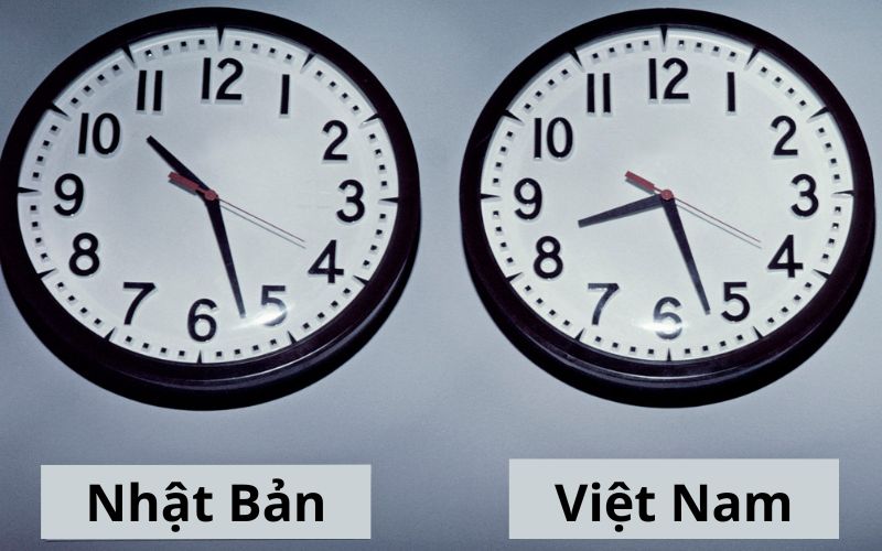 Múi giờ Nhật Bản và Việt Nam