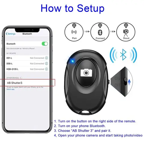 Hướng Dẫn Kết Nối Và Sử Dụng AB Shutter 3 Với Iphone: Giải Đáp Mọi Thắc Mắc