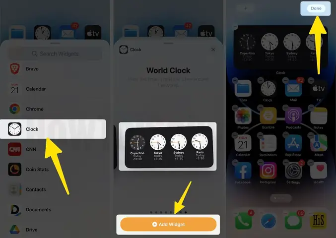 Hướng Dẫn Thêm Widget Đồng Hồ Thế Giới Cho Iphone: Nhanh Chóng & Dễ Dàng