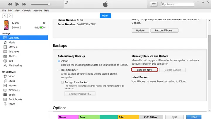 Cách Sao Lưu Iphone Vào Máy Tính Bằng Itunes Và Finder Đơn Giản