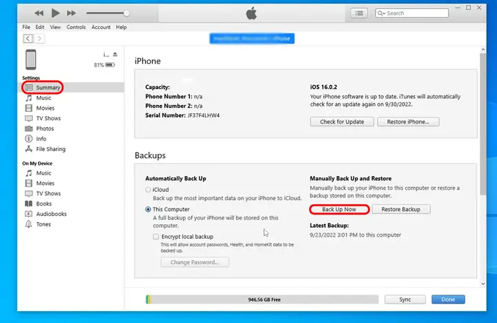 Cách Sao Lưu Iphone Vào Máy Tính Bằng Itunes Và Finder Đơn Giản
