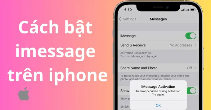 Cách Bật Imessage Trên Iphone: Hướng Dẫn Chi Tiết & Khắc Phục Lỗi