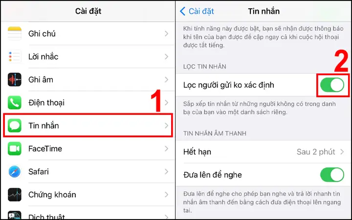 Hướng Dẫn Chặn Tin Nhắn Rác Và Tin Nhắn Lạ Trên Iphone Chi Tiết Nhất