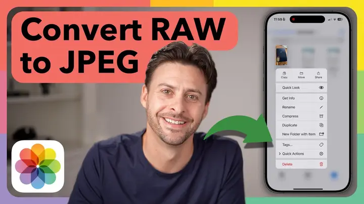 Iphone: Cách Chuyển Đổi Ảnh RAW Sang JPEG Nhanh Chóng Và Dễ Dàng