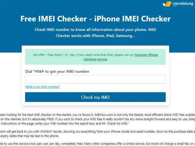 Check Iphone IMEI Miễn Phí Online: Hướng Dẫn Chi Tiết & Công Cụ Miễn Phí