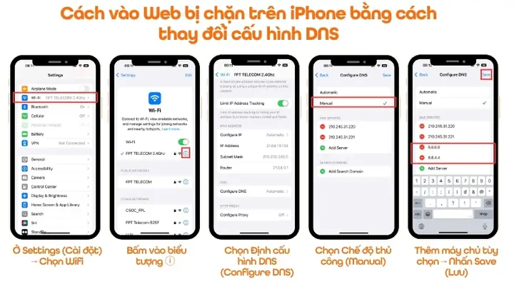 Cách Vào Web Bị Chặn Trên Iphone Nhanh Chóng Và An Toàn